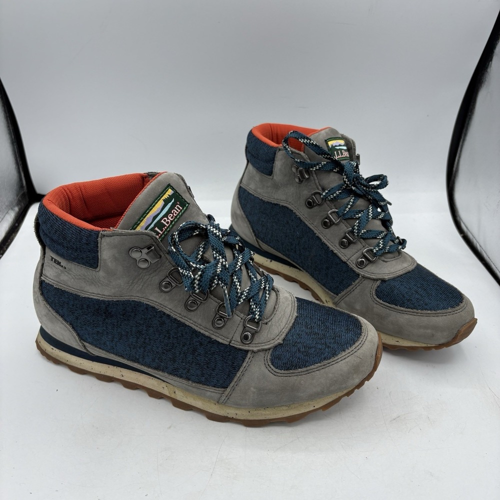 LL Bean Boots Mens Size 8 M TEK 2.5 Katahdin‎ Hiking Camp Gray Blue
